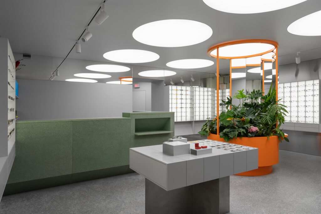 стойка из зеленого терраццо PYE Рубинштейна